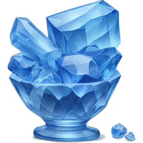 crystal blue food still life emoji