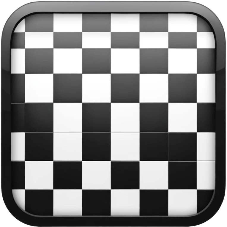 black and white checkered square emoji
