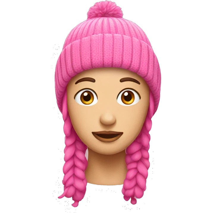 pink beanie hat emoji