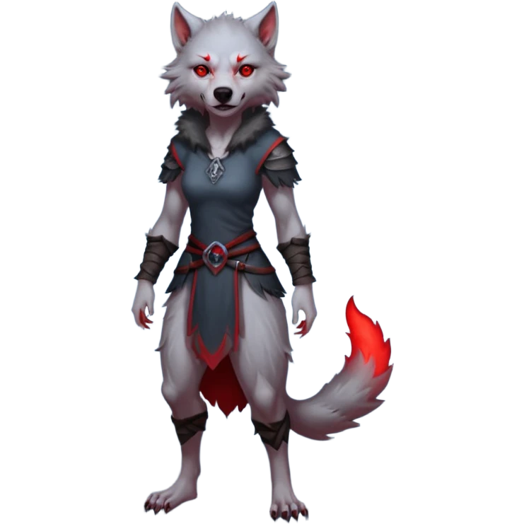 ESO Female werewolf full body emoji