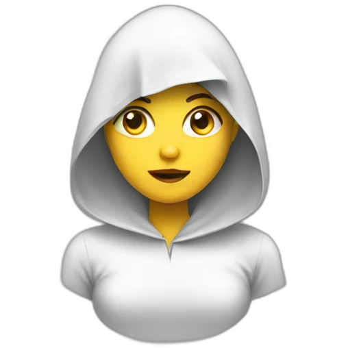 A Girl in a pir emoji