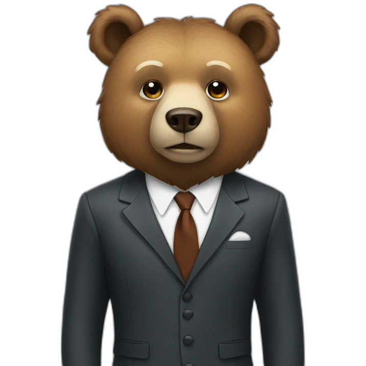 bear in suit emoji