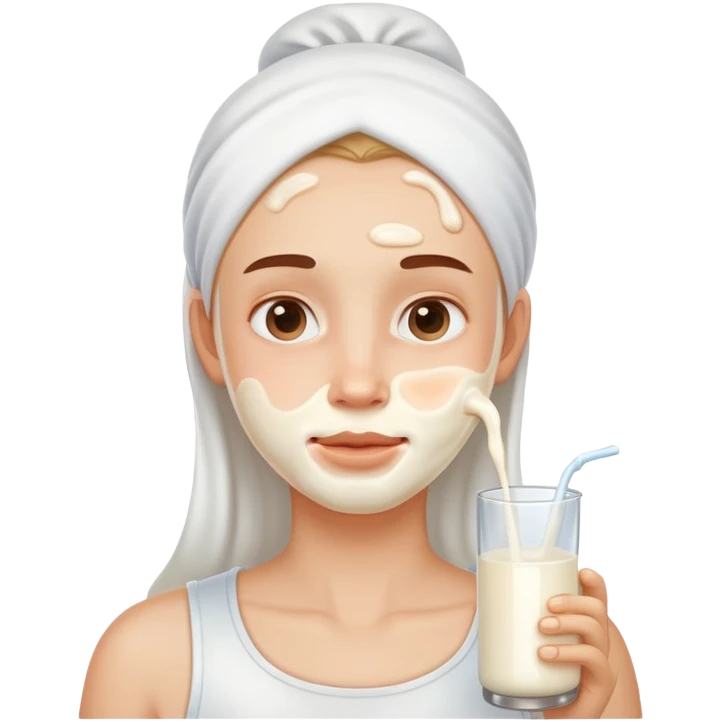 milk on face emoji