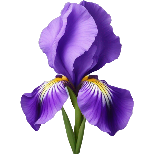 Violet iris flower emoji