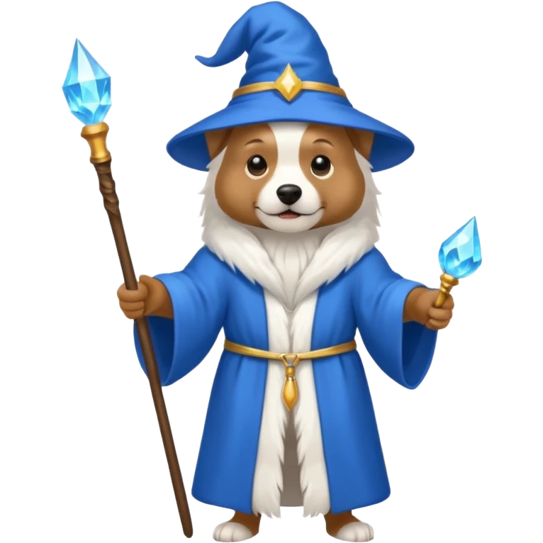 Dog wizard emoji