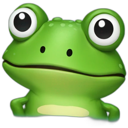 Television boxing frog emoji