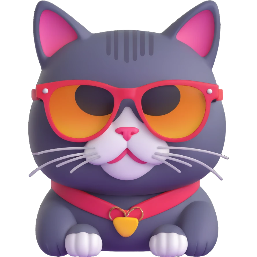 cat wearing sunglasses emoji