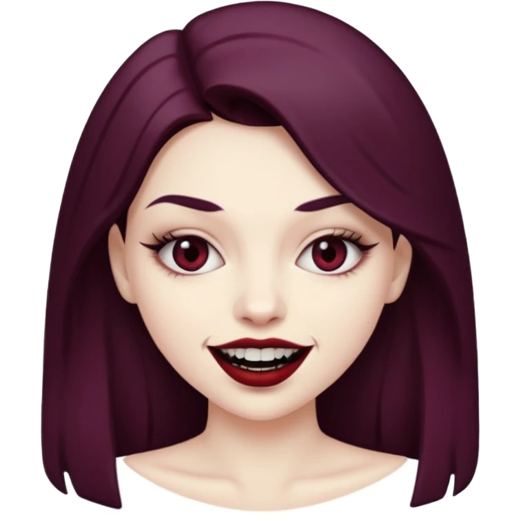 Vampir, Girl, Teeth emoji