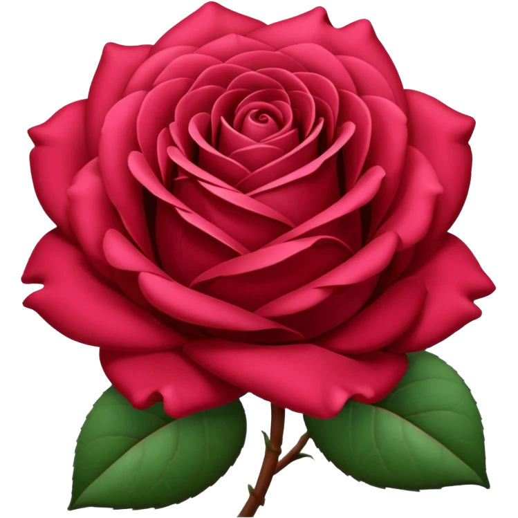 Mahroon rose emoji