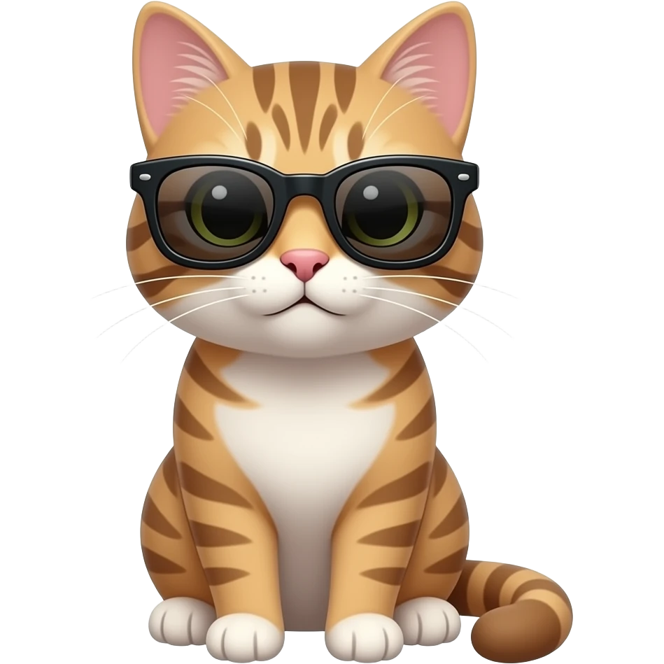 Cat wearing sunglasses emoji