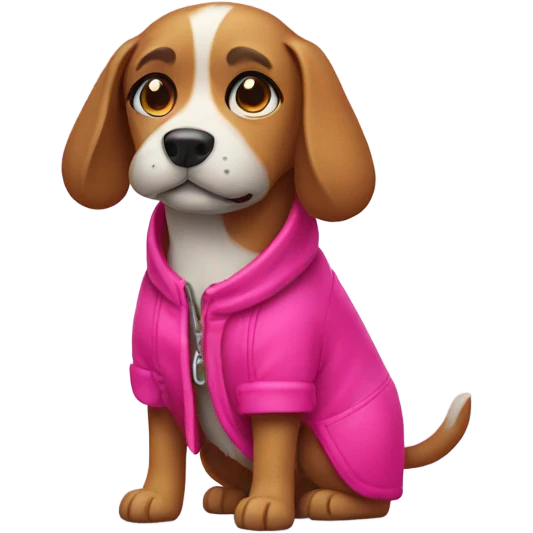 make this dog pink emoji