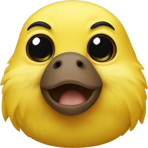 Yellow Canary and beaver 🦫  emoji