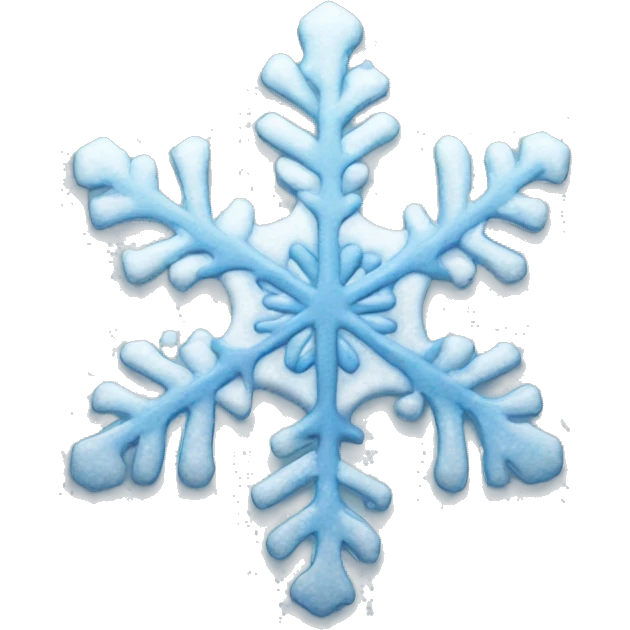 Melting snowflake emoji