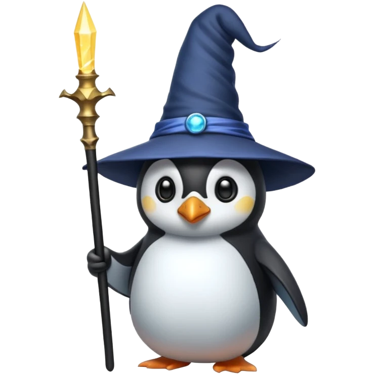 Penguin Wizard emoji