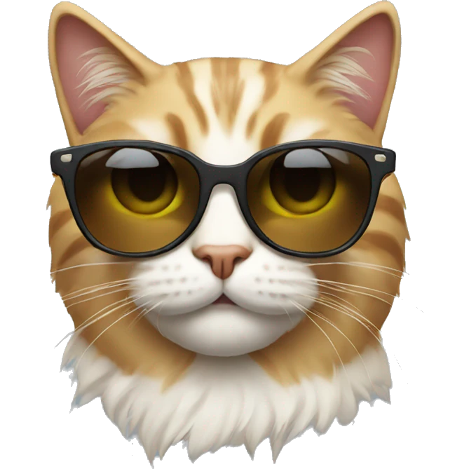 Cat with sunglasses emoji