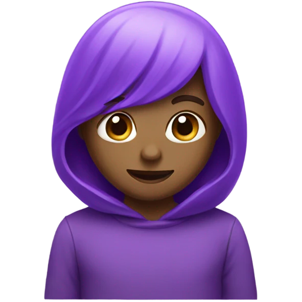 Purple cute emoji emoji