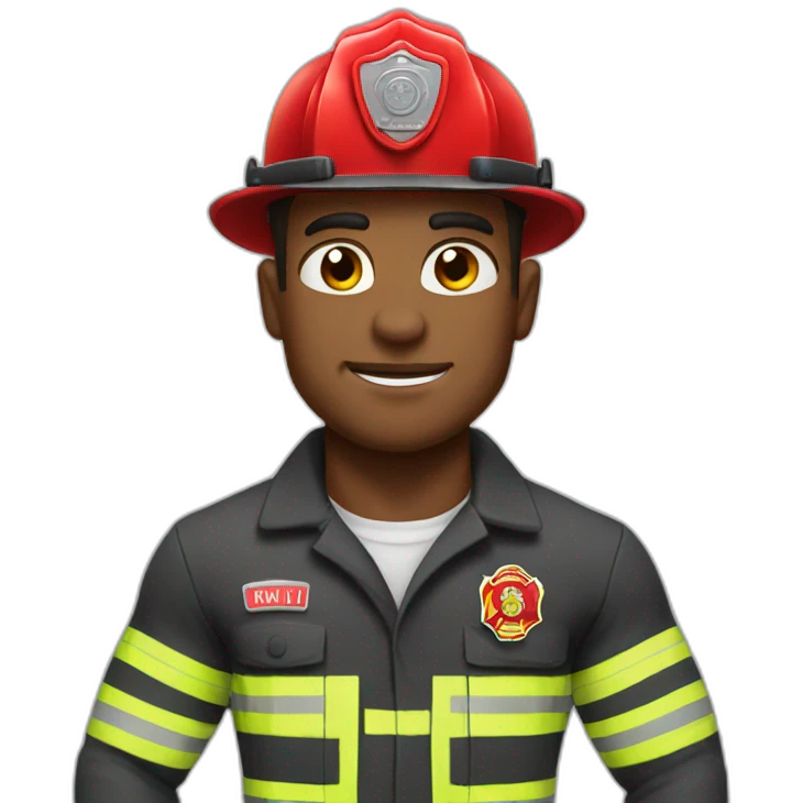 firefighter bodybuilder emoji