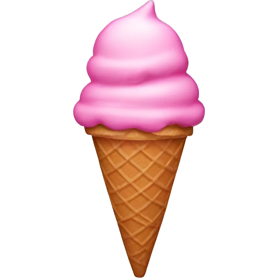 Pink ice cream cone  emoji