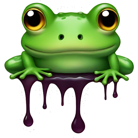 frog with drip emoji