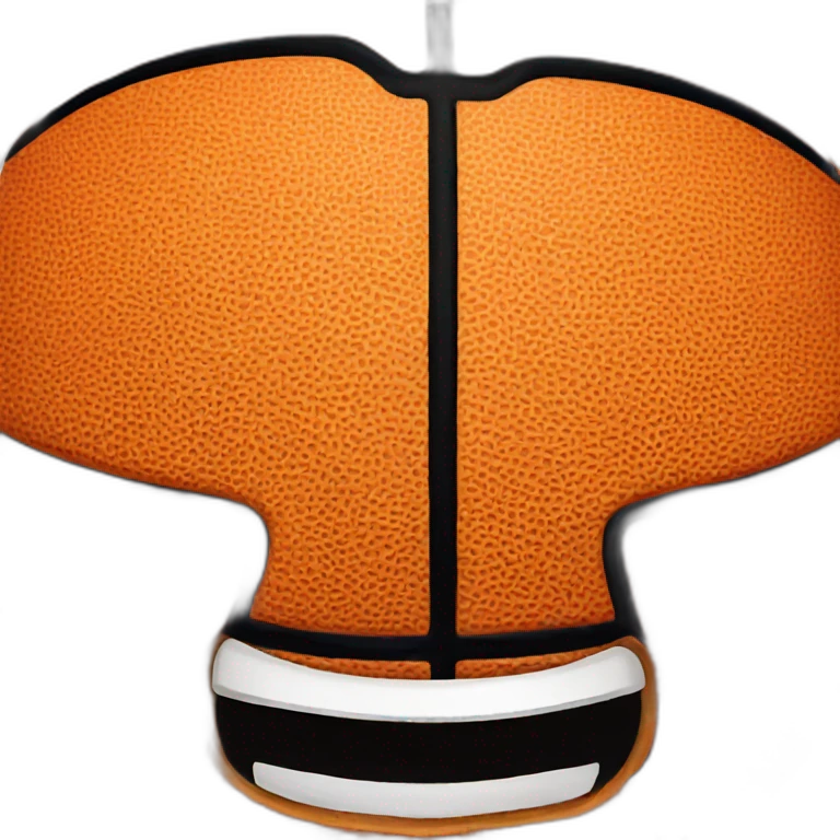 Basketball with face emoji