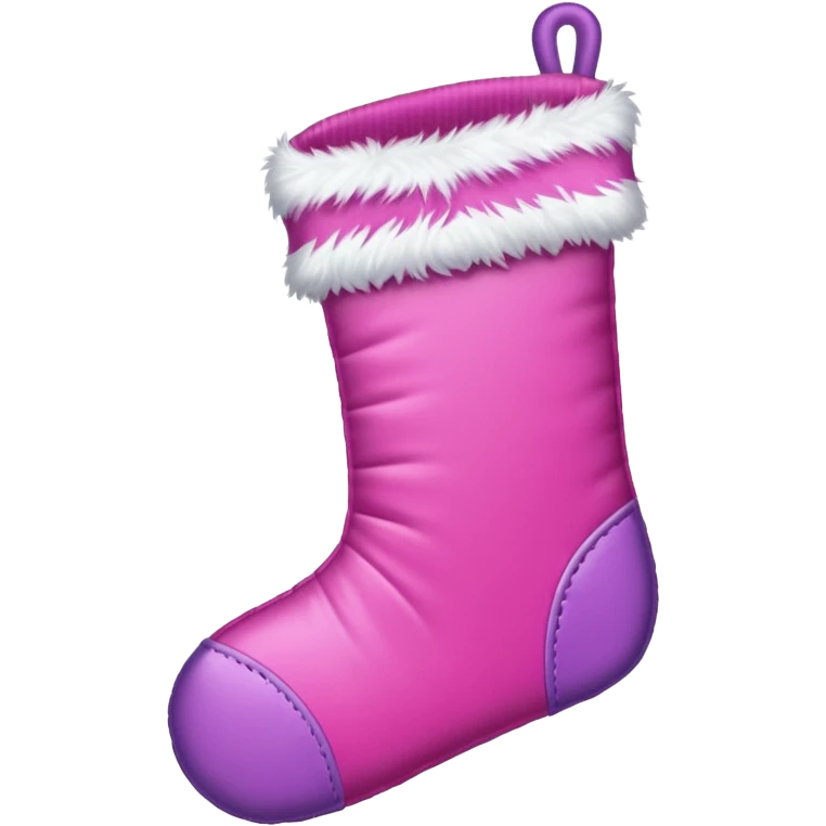 Pink Christmas emoji