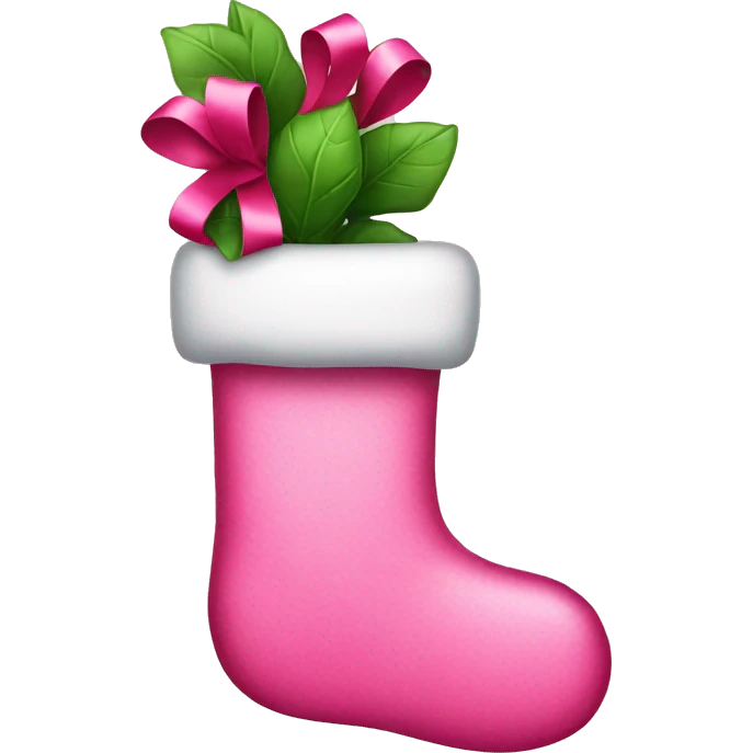 Pink stocking  emoji