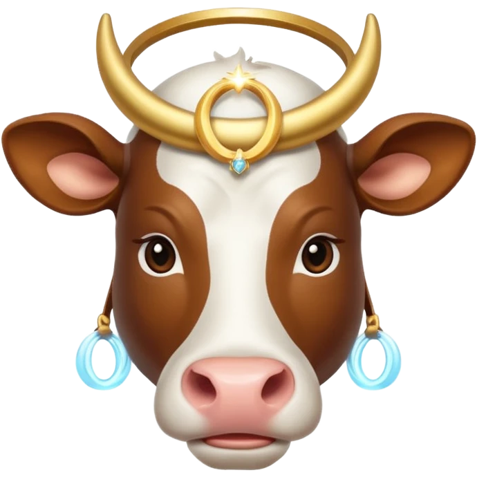 Cow with a halo emoji