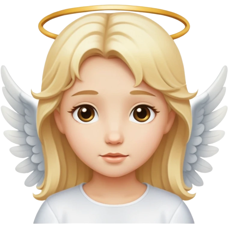 blonde hair cute angel  emoji
