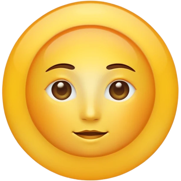 Generate a high-quality emoji of a yellow sun, bright and shining, smooth gradient colors, no facial features, simple white background, high-resolution.

 emoji