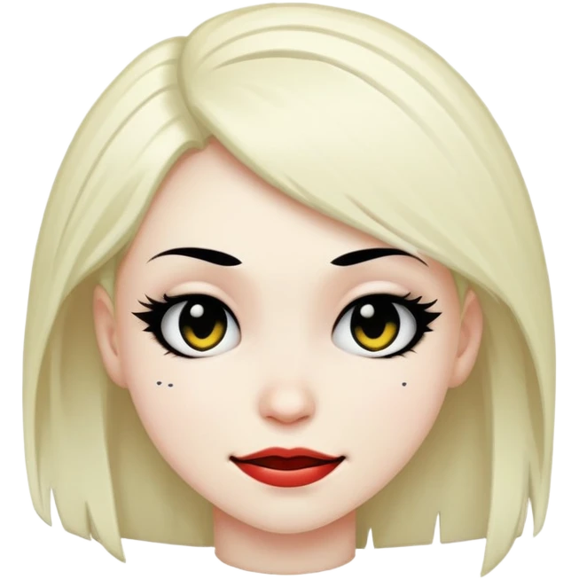 Emo woman winking  emoji