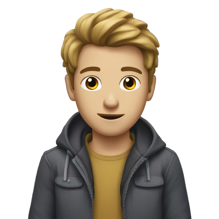 Garçon qui fait un signe méchant  emoji