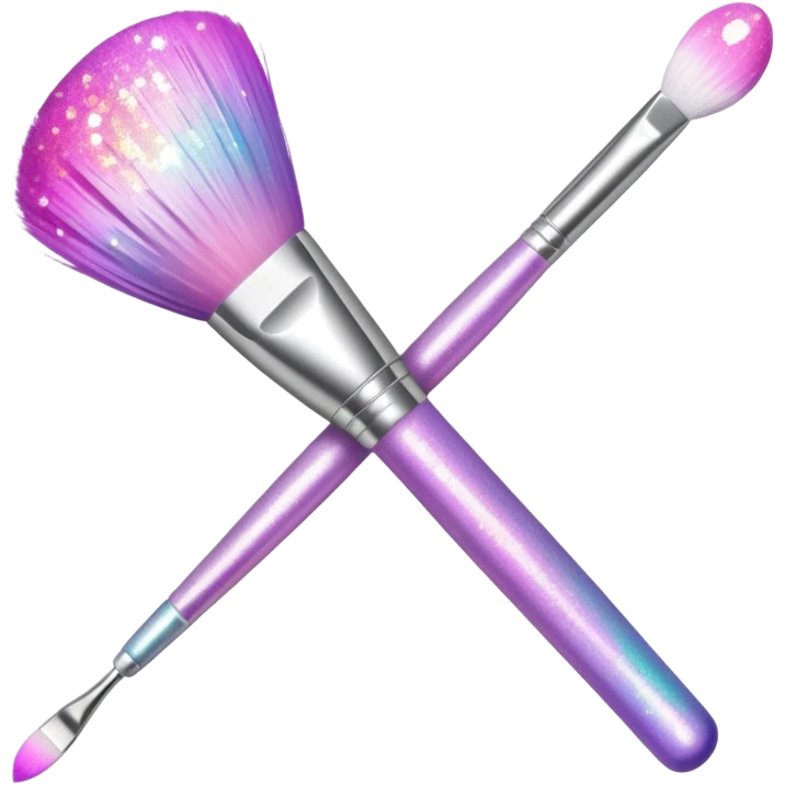 Glitter makeup brush emoji