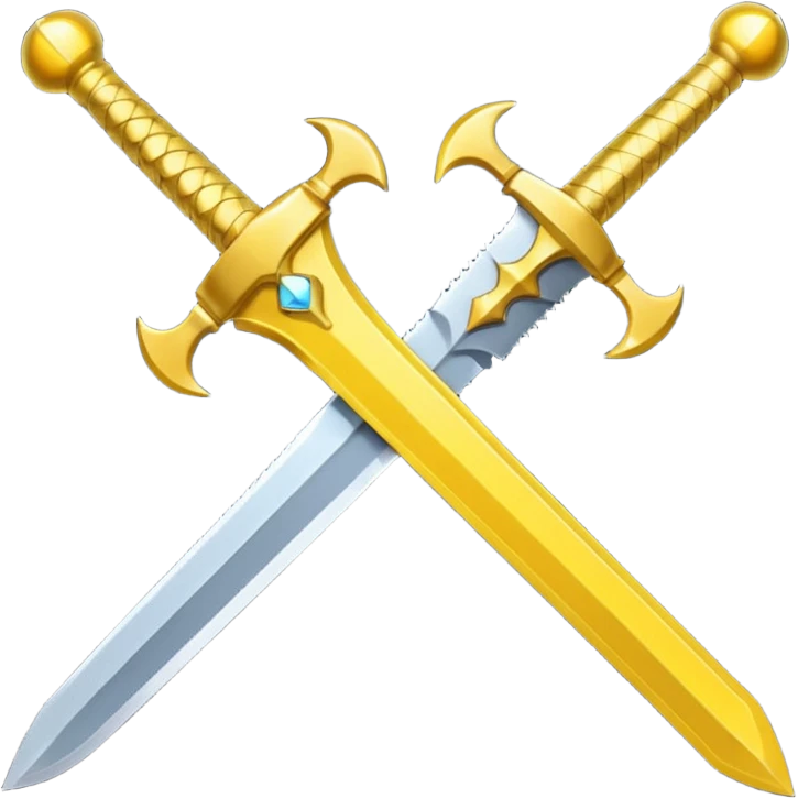 yellow sword cute  emoji