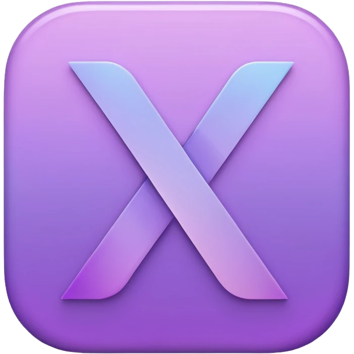 Netflix aesthetic "N" logo in pastel purples emoji