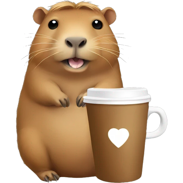capybara coffee emoji