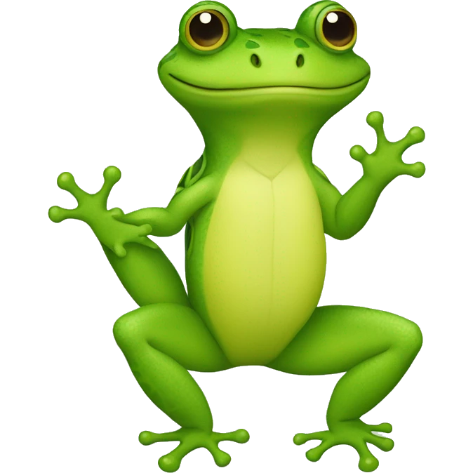 Une grenouille croisée avec un lézard emoji
