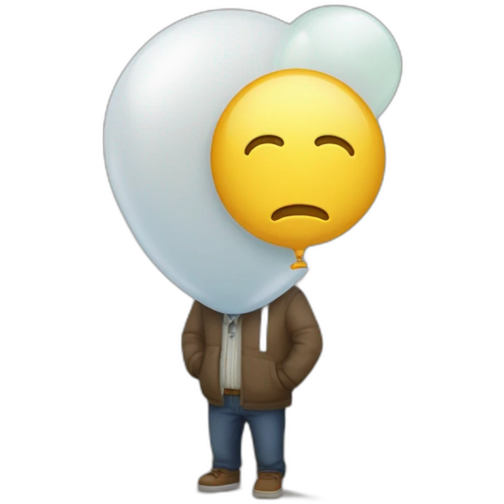 Alex Hormozi pensando con un globo de texto saliendo de su cabeza emoji