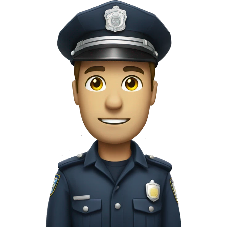 policemen driving  emoji
