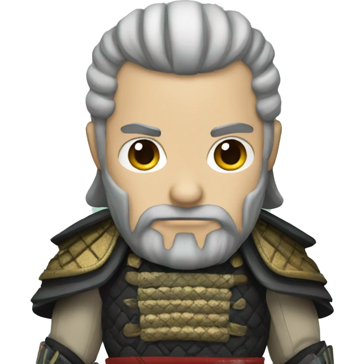 White man samurai emoji