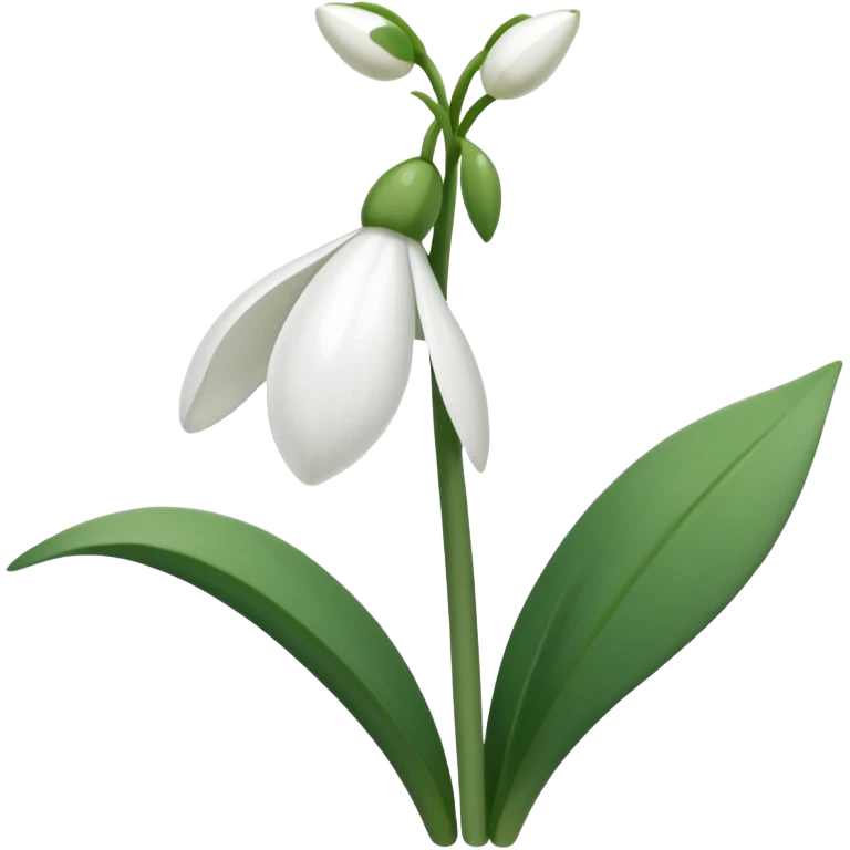 Snowdrop emoji