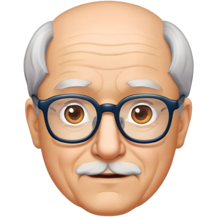 Older guy with glasses emoji