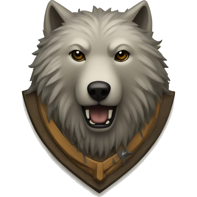 house emblem of family stark from game of thrones emoji