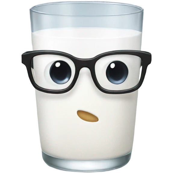  milk on glasses emoji