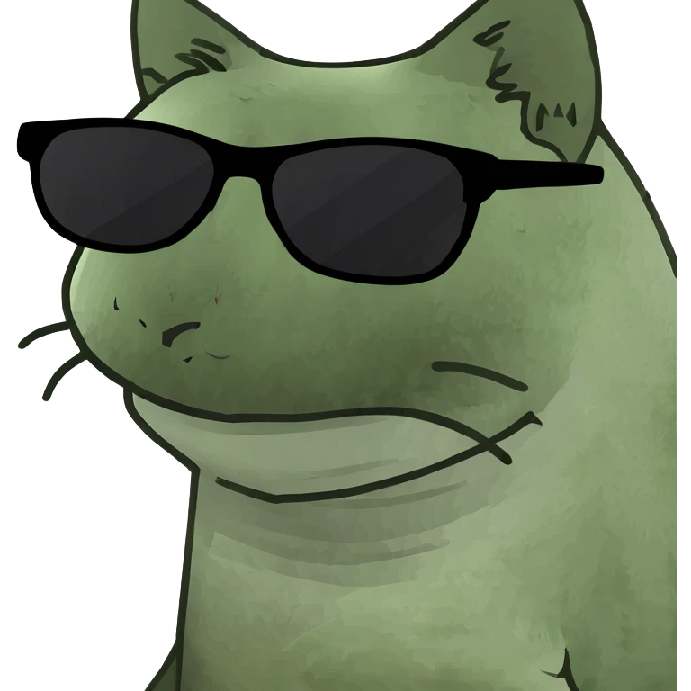 Cat with sunglasses emoji