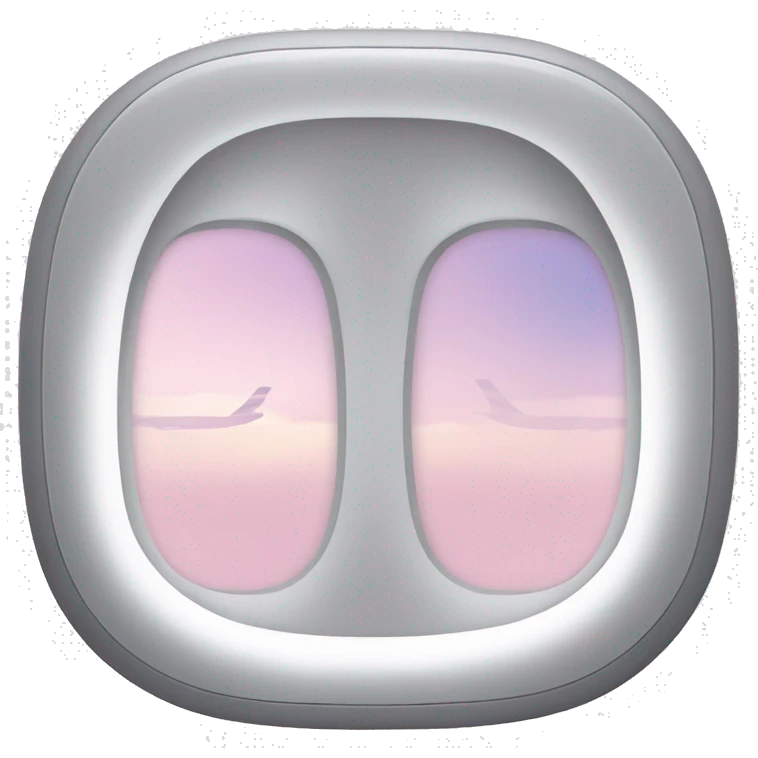 Light pink airplane window  emoji