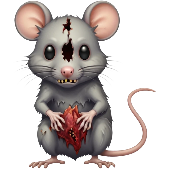 Zombie rat emoji