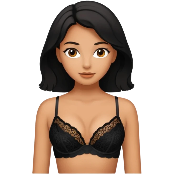 women in bra emoji