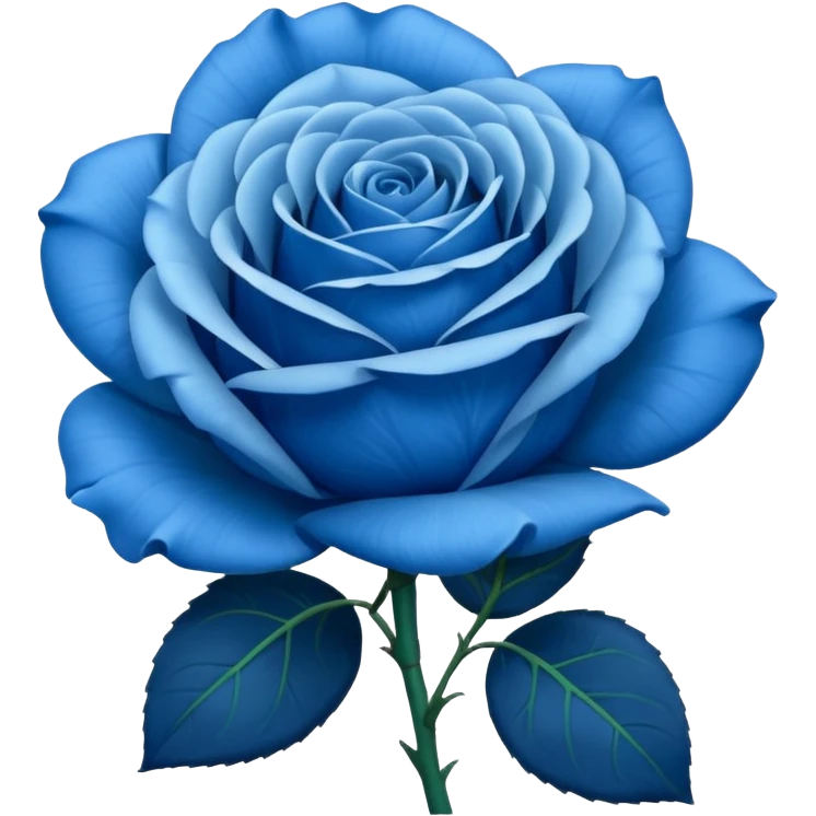 Blue rose  emoji