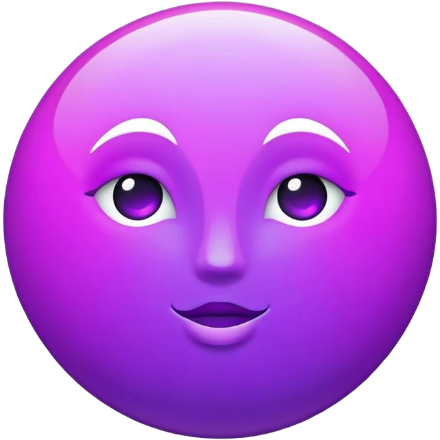 neon violet moon emoji