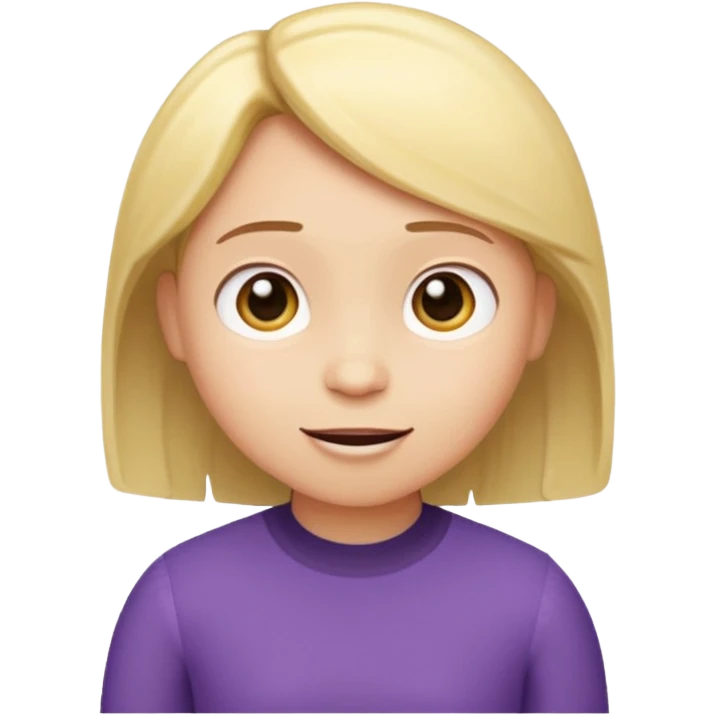 third character from Inside Out 2, WhatsApp emoji style emoji